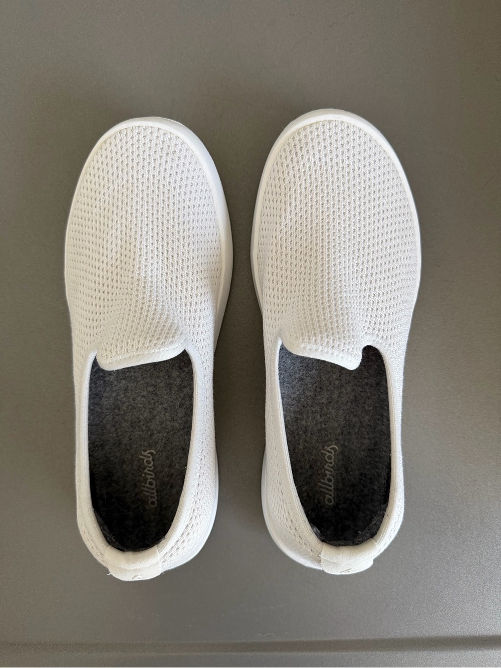 White Allbirds TreeLounger slip on shoes - size women’s 8 - Picture 3 of 6